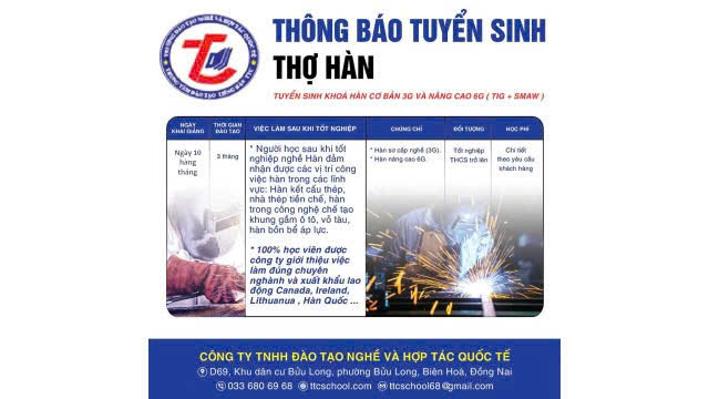 đào tạo hàn xì miễn phí cho bộ đội xuất ngũ